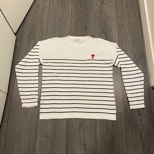 Ami Breton Unisex Cotton Knit Sweater Size S